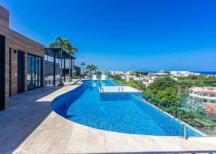Near 5th, Ocean View Terrace, Pool And Gym Appartement Playa del Carmen